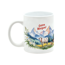 Guten Morgen/Good Morning in German Alpine Ceramic Coffee Mug| 12 oz