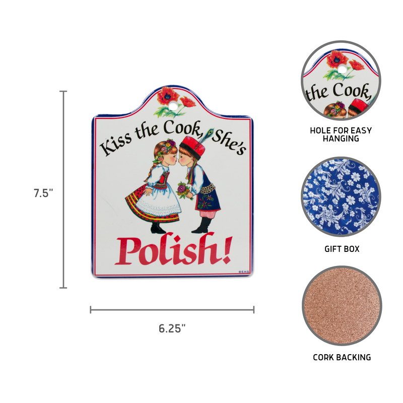 Ceramic Cheeseboard with Cork Backing: Polish