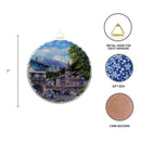Round Ceramic Tile: Summer