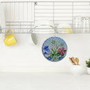 Round Ceramic Tile: Edelweiss