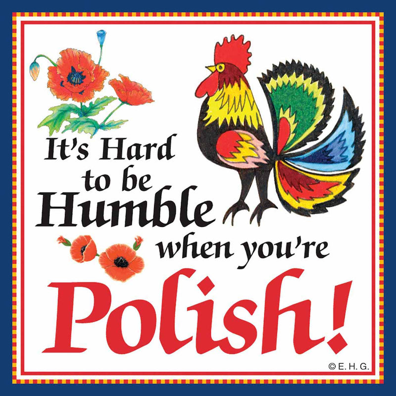 Ceramic Wall Plaque Humble Polish