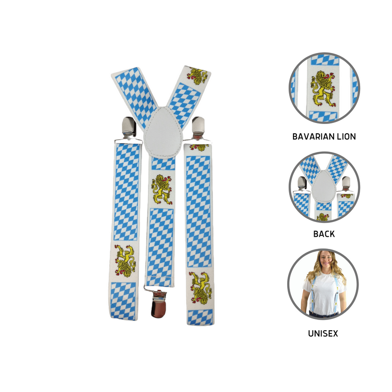 Oktoberfest Costume Suspenders Bayern