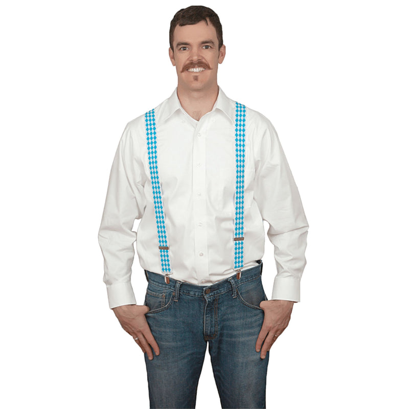 Oktoberfest Costume Suspenders Checkered