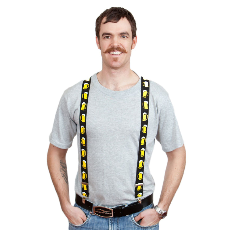 Oktoberfest Costume Suspenders Mugs