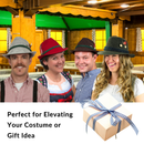 100% Wool Gray  German Alps Hunter Hat