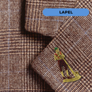 Alpen Horn Player Collectible Metal Hat Pins with Metal Clasp For Men with "Oktoberfest" Banner for German Costume By Oktoberfest Haus