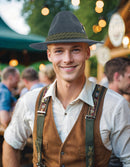 100% Wool Gray  German Alps Hunter Hat