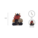 Norwegian Hat Pin: Viking Painted