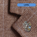 German Themed Hat Pins With Metal Regal Lion Coat of Arms, Traditional German Costume Men Accessory with "Oktoberfest" Banner By Oktoberfest Haus