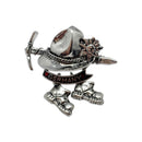Alpine Hiker Oktoberfest Hat Pins With German Banner – Traditional Pin for German Costume