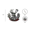 German Alpine Stag Collectible Metal Hat Pins with Metal Clasp For Men for German Costume By Oktoberfest Haus