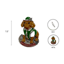 German Dachshund Collectible Metal Hat Pins with Metal Clasp For Men with "Oktoberfest" Banner for German Costume By Oktoberfest Haus