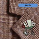 Accordian with Charms Collectible Metal Hat Pins with Metal Clasp For Men with "Germany" Banner for German Costume By Oktoberfest Haus