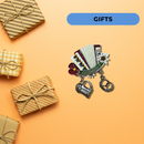 Accordian with Charms Collectible Metal Hat Pins with Metal Clasp For Men with "Germany" Banner for German Costume By Oktoberfest Haus