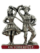 German Festival Dancers Collectible Metal Hat Pins with Metal Clasp For Men with "Germany" Banner for German Costume By Oktoberfest Haus