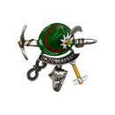 Bavarian German Alps Climber Oktoberfest Banner with Alpine Charms