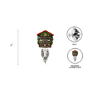Colorful Bavarian German Cuckoo Clock Metal Hat Pin - OktoberfestHaus