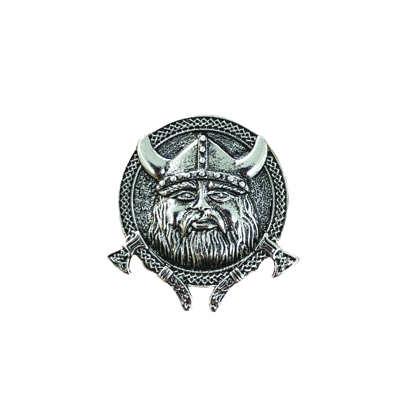 Oktoberfest Metal Viking Medallion Hat Pin