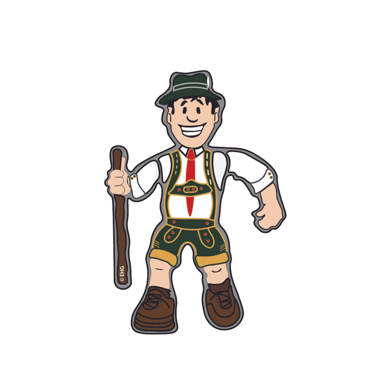 Oktoberfest German Man Metal Hat Pin