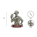 German Festival Man Collectible Metal Hat Pins with Metal Clasp For Men with "Germany" Banner for German Costume By Oktoberfest Haus