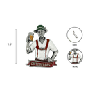 German Festival Man Collectible Colorful Metal Hat Pin with Metal Clasp For Men with "Oktoberfest" Banner for German Costume By Oktoberfest Haus