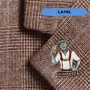 German Festival Man Collectible Colorful Metal Hat Pin with Metal Clasp For Men with "Oktoberfest" Banner for German Costume By Oktoberfest Haus