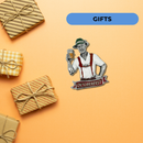 German Festival Man Collectible Colorful Metal Hat Pin with Metal Clasp For Men with "Oktoberfest" Banner for German Costume By Oktoberfest Haus