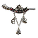 Alpenhorn with Pretzel, Bell, & Stein Charms and Oktoberfest Banner