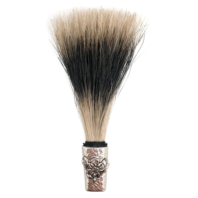 Hat Pin Gamsbart Brush with Edelweiss & Strap