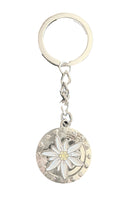 Spinning Edelweiss German Souvenir Keychain