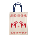 Cloth Tote Bag With Dala Horse Artwork