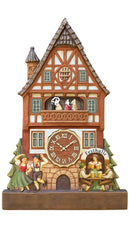 Ornamental German Haus Festhalle Clock MDF Wood Souvenir Magnet, metal