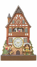 German Haus Cuckoo Clock MDF Wood Souvenir Magnet with Functioning Clock, metal