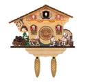 Ornamental German Bierwagon Clock MDF Wood Souvenir Magnet