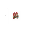 Wooden Shoes with Red Trim Magnetic Gift
