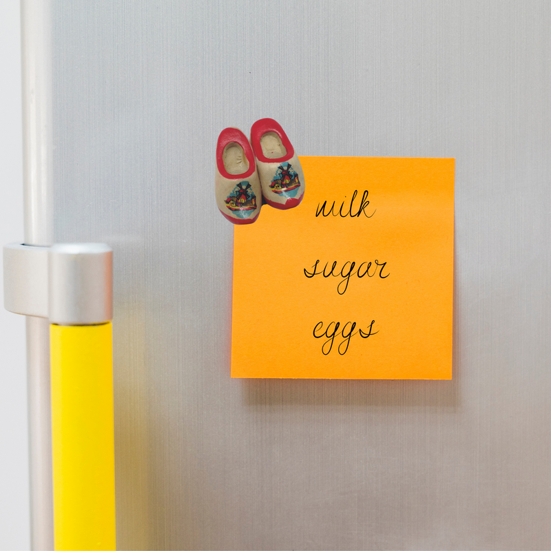 Wooden Shoes with Red Trim Magnetic Gift