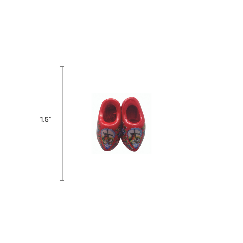 Red Wooden Shoes Magnetic