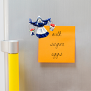 Dutch Magnetic Delft Girl with Tulips