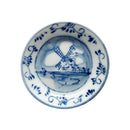 Miniature Delft Blue Windmill Plate Magnet