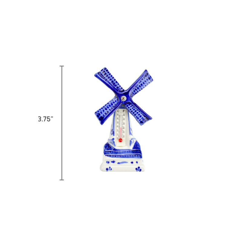 Ceramic Windmill Thermometer Magnet