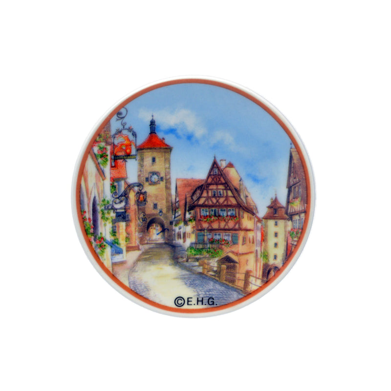 Ceramic Refrigerator Magnet Rothenburg Plate