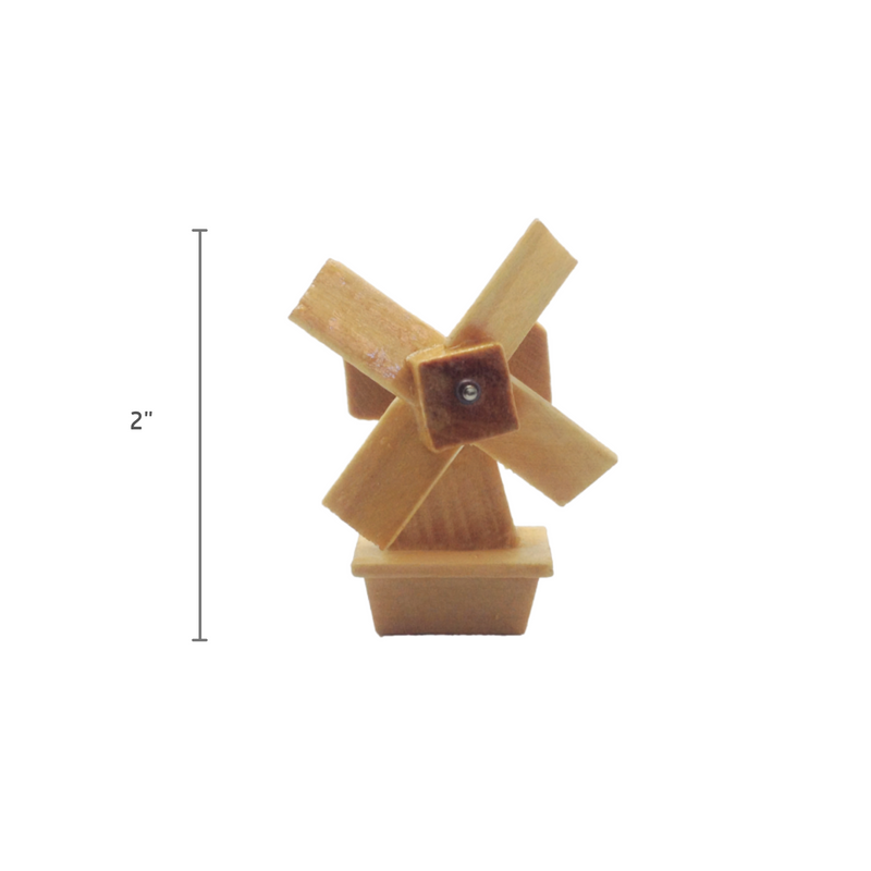 Wooden Windmill Magnet Holland