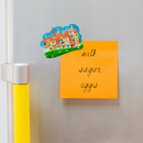 German Village Scene Kitchen Magnet