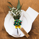 Wooden Shoes with Flowers Kitchen Magnet