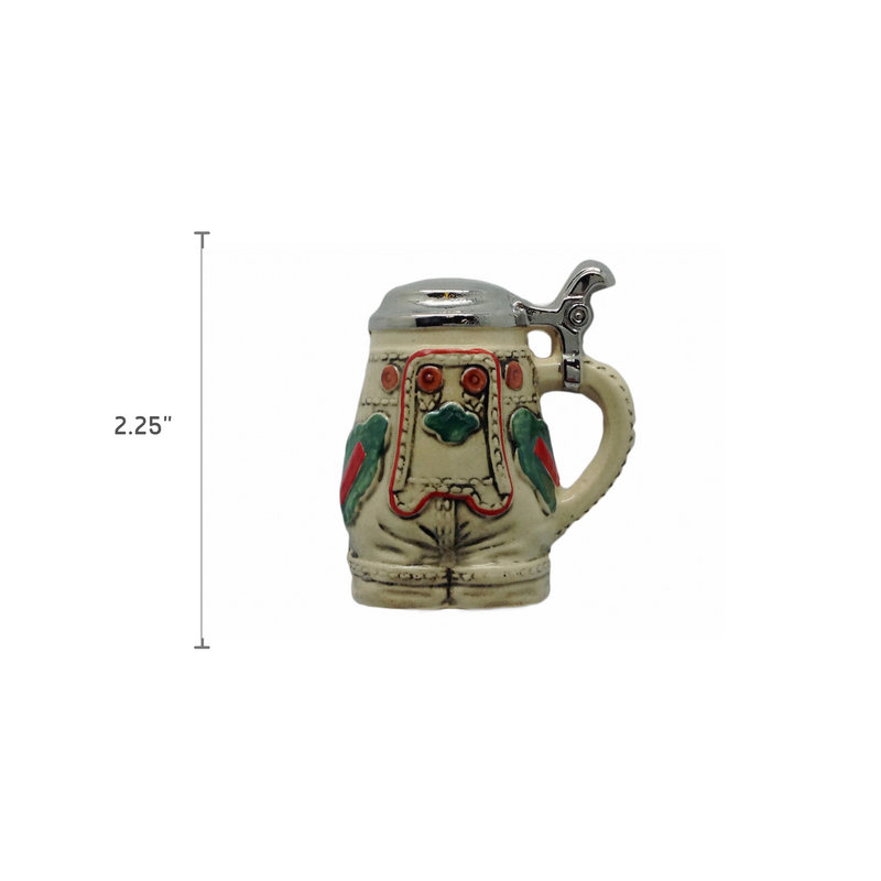 German Beer Stein Party Favor Magnet Lederhosen