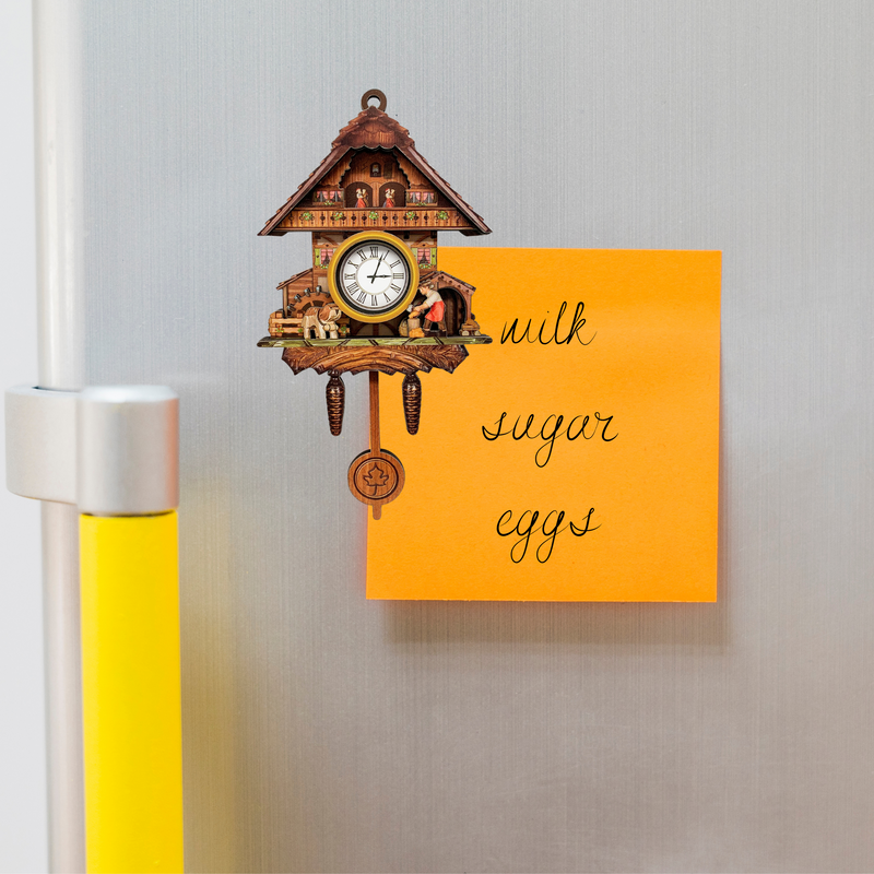 German Man & Dog Cuckoo Clock Decorative Kitchen Magnet