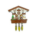 Metallic German White Cuckoo Clock Magnet