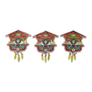 Metallic German Cuckoo Clock Magnet with Deer & Mushrooms