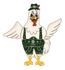 German Chicken in Lederson Kitchen Magnet with Moving Wings