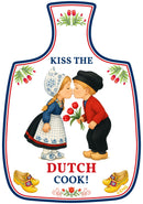 Cheeseboard Ceramic Magnet Tile Kiss the Dutch Cook, decorative cheeseboard